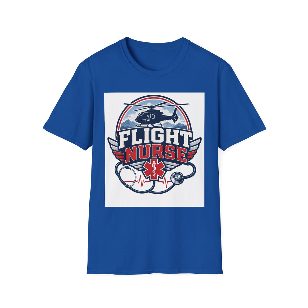 Aviation Inspired T Shirt Design Featuring Flight Nurse Graphic