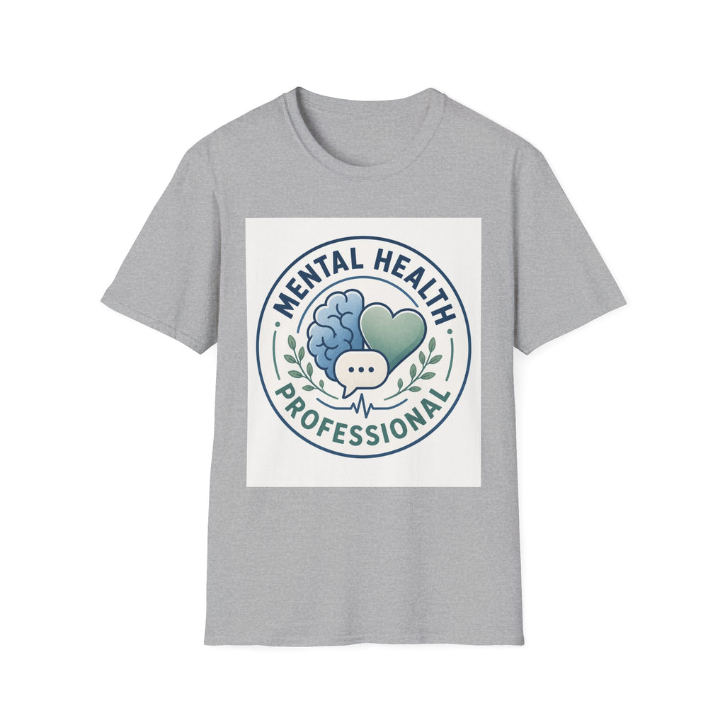 Badge Style Graphic Featuring Mental Health Professional Title With Iconography