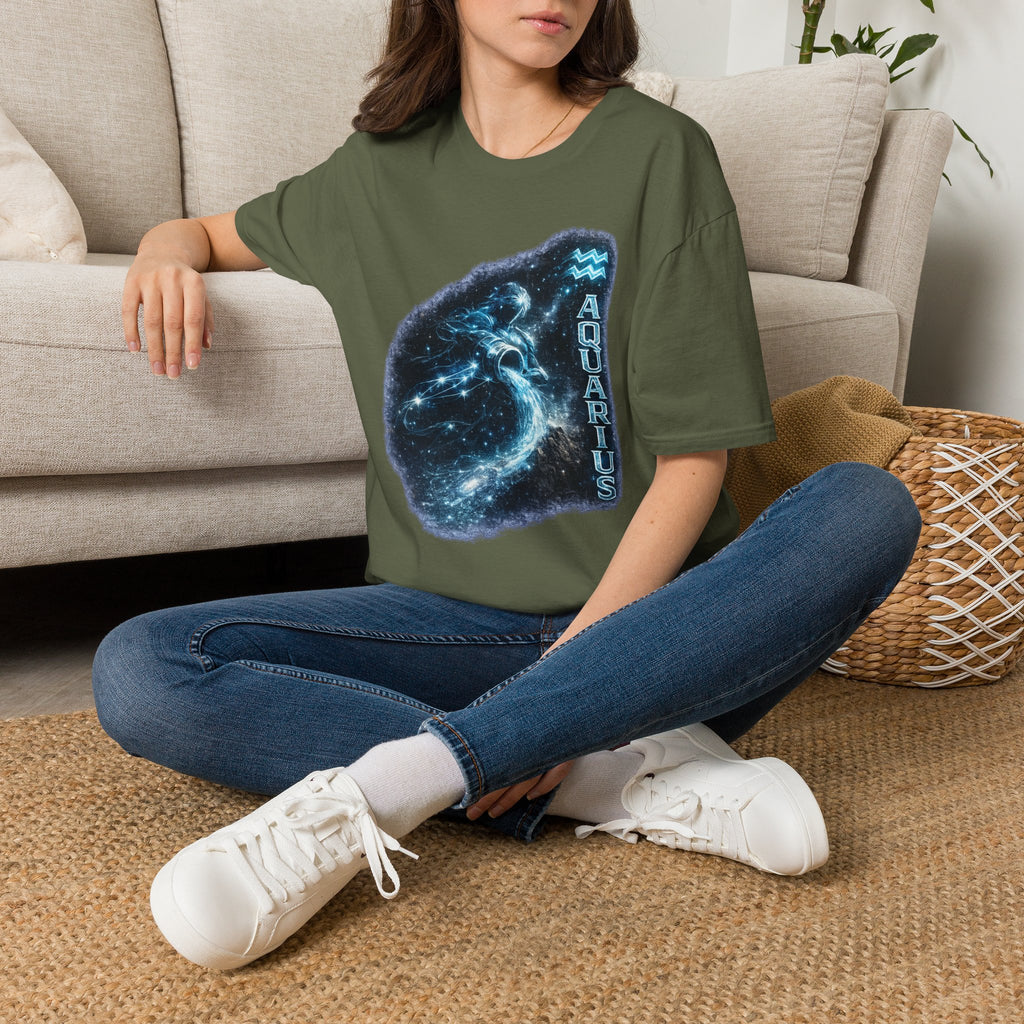 Aquarius Constellation T-Shirt — Zodiac Starry Water-Bearer Tee