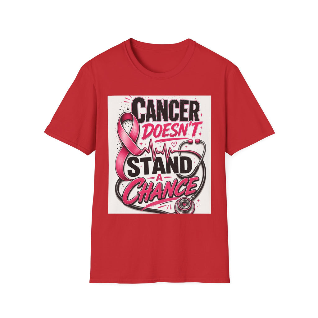 Bold Oncology Nurse Design Featuring Empowering Phrase With Awareness Ribbon
