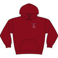 Minimal Monogram 'TL' Black Hoodie — Small Chest Logo Pullover