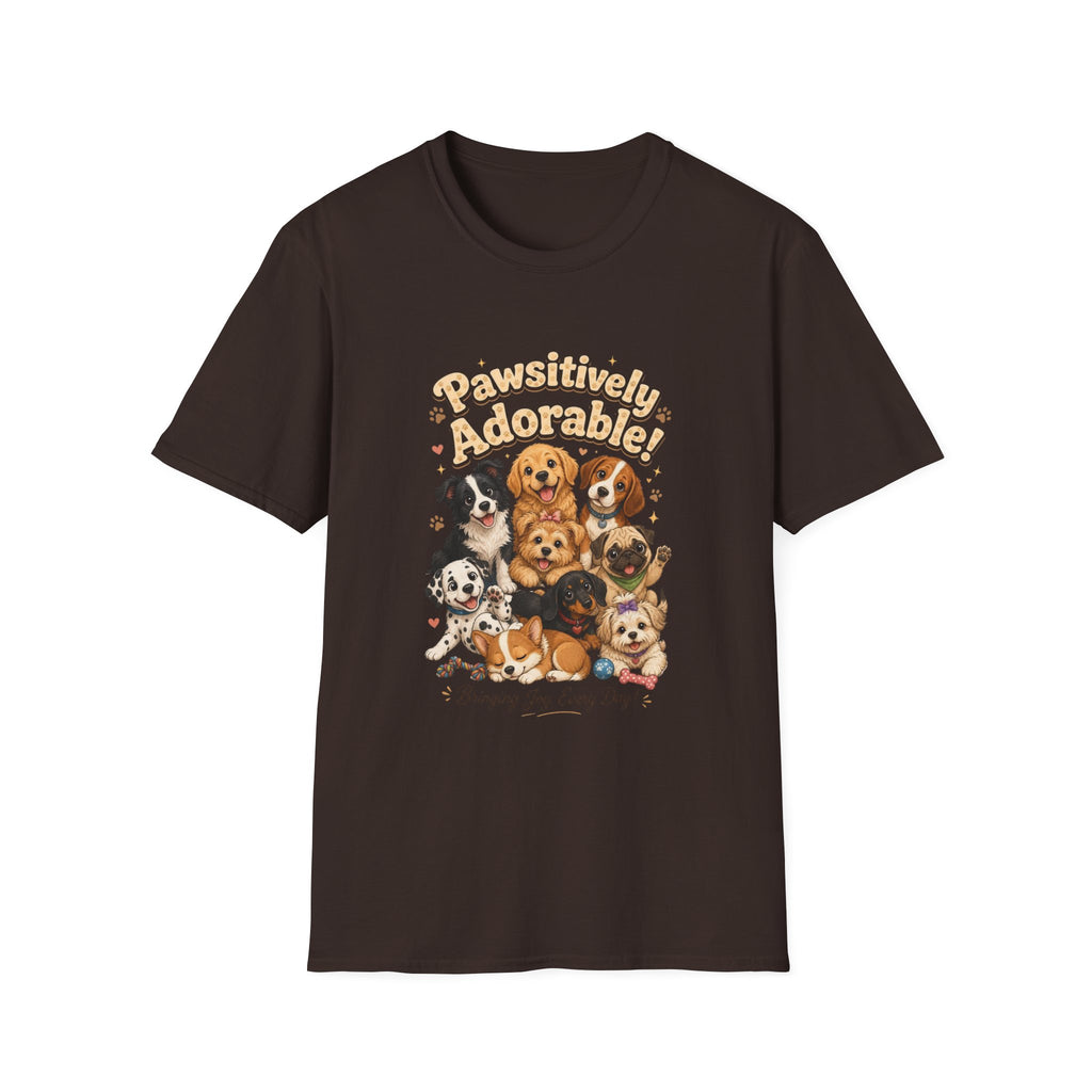 Pawsitively Adorable! Dog Lover T-Shirt — Cute Puppies Graphic Tee