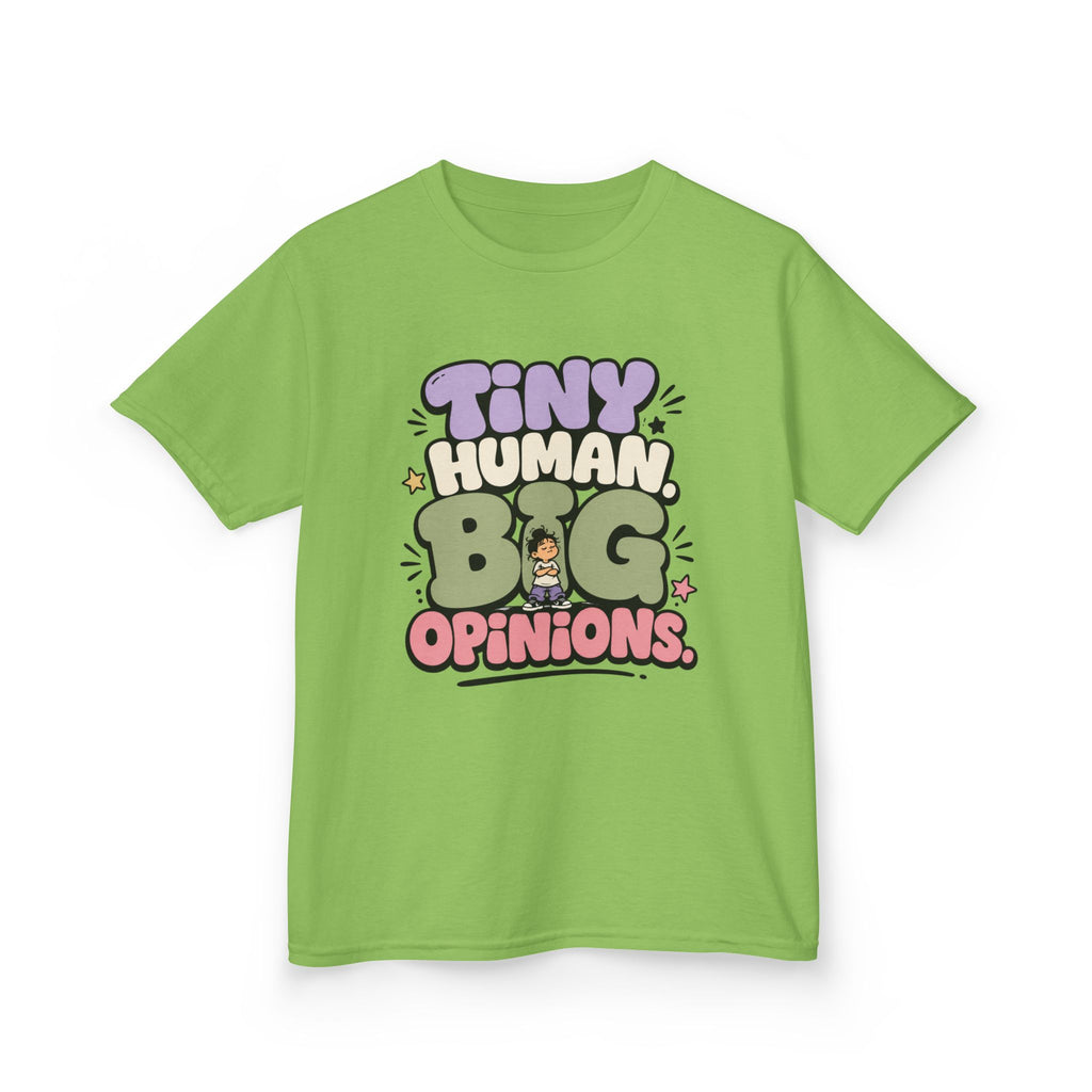 Kids T-Shirt — “Tiny Human, Big Opinions” Cute Toddler Graphic Tee