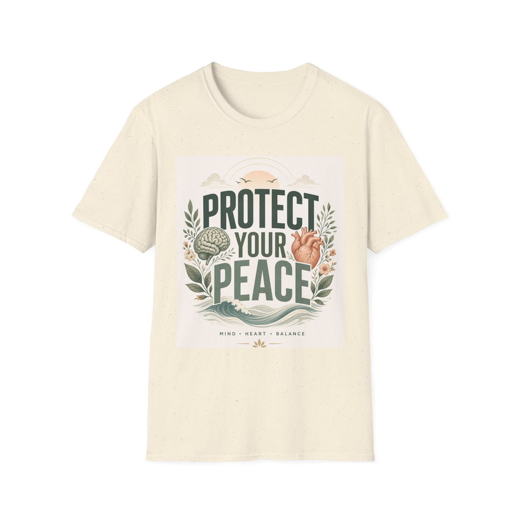 Large Typography Graphic Promoting Peace With Botanical Elements
