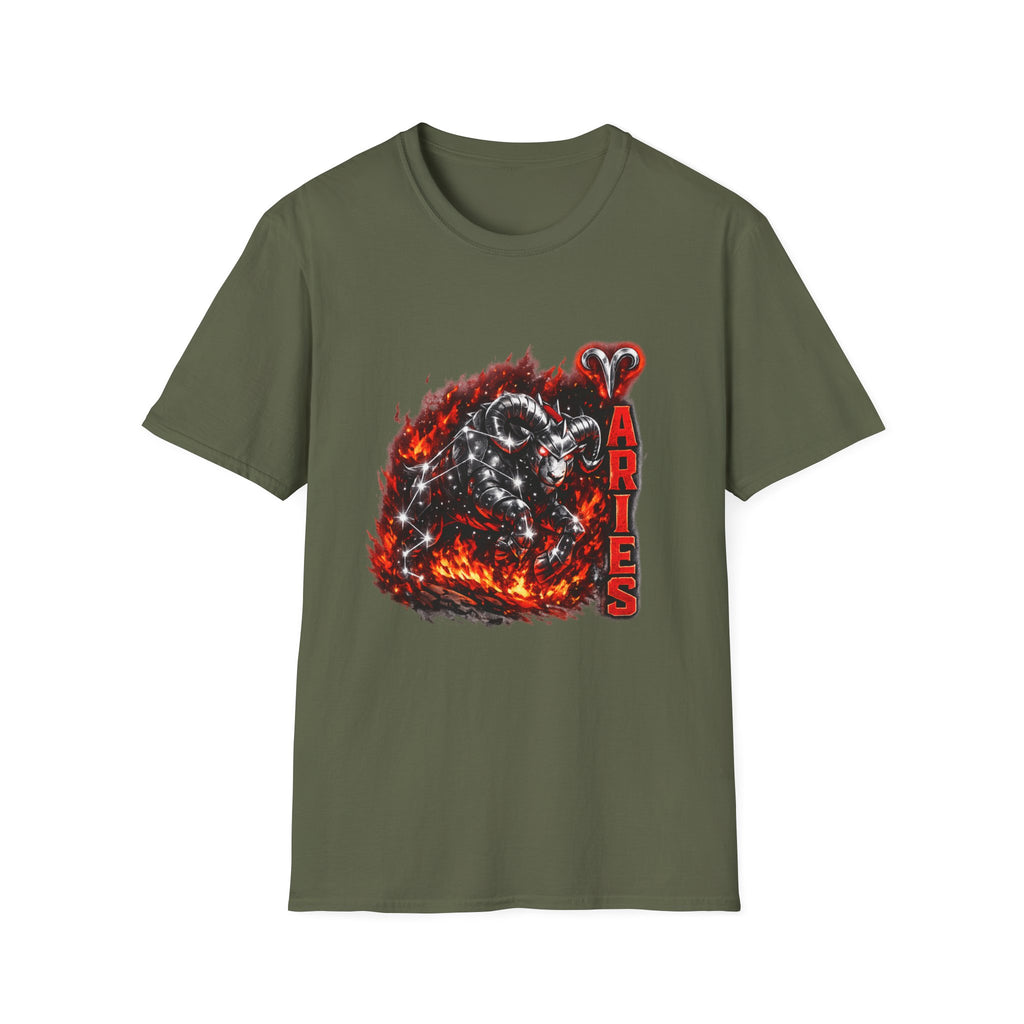Aries Ram Zodiac T-Shirt — Fiery Ram Astrology Tee