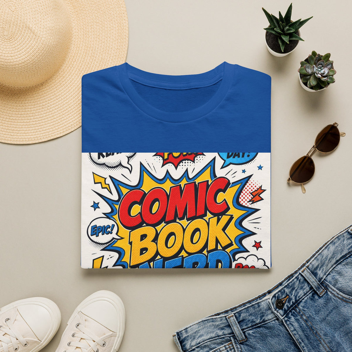 Dynamic Comic Book Nerd Design With Playful Typography