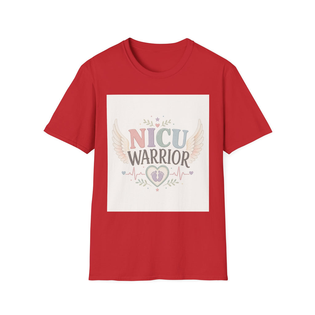 NICU Warrior Design With Baby Footprint And Angel Wings