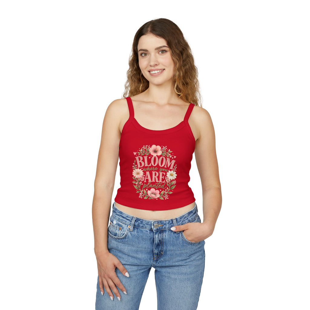 Bloom Where You Are Planted Floral Tank