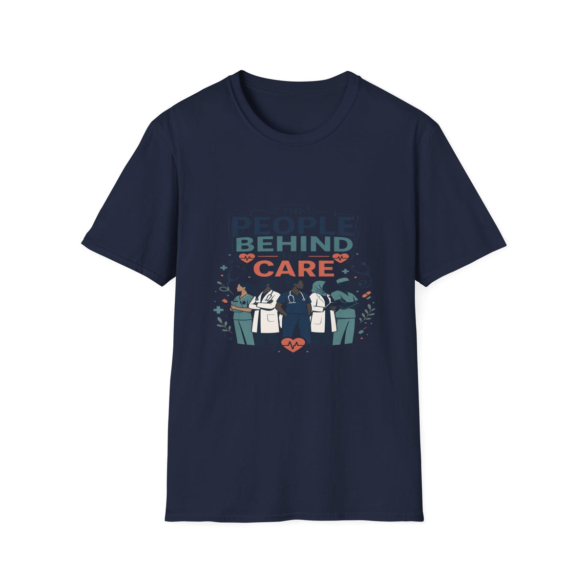 Modern T-Shirt Design Celebrating Healthcare Professionals' Dedication- Graphic Tees