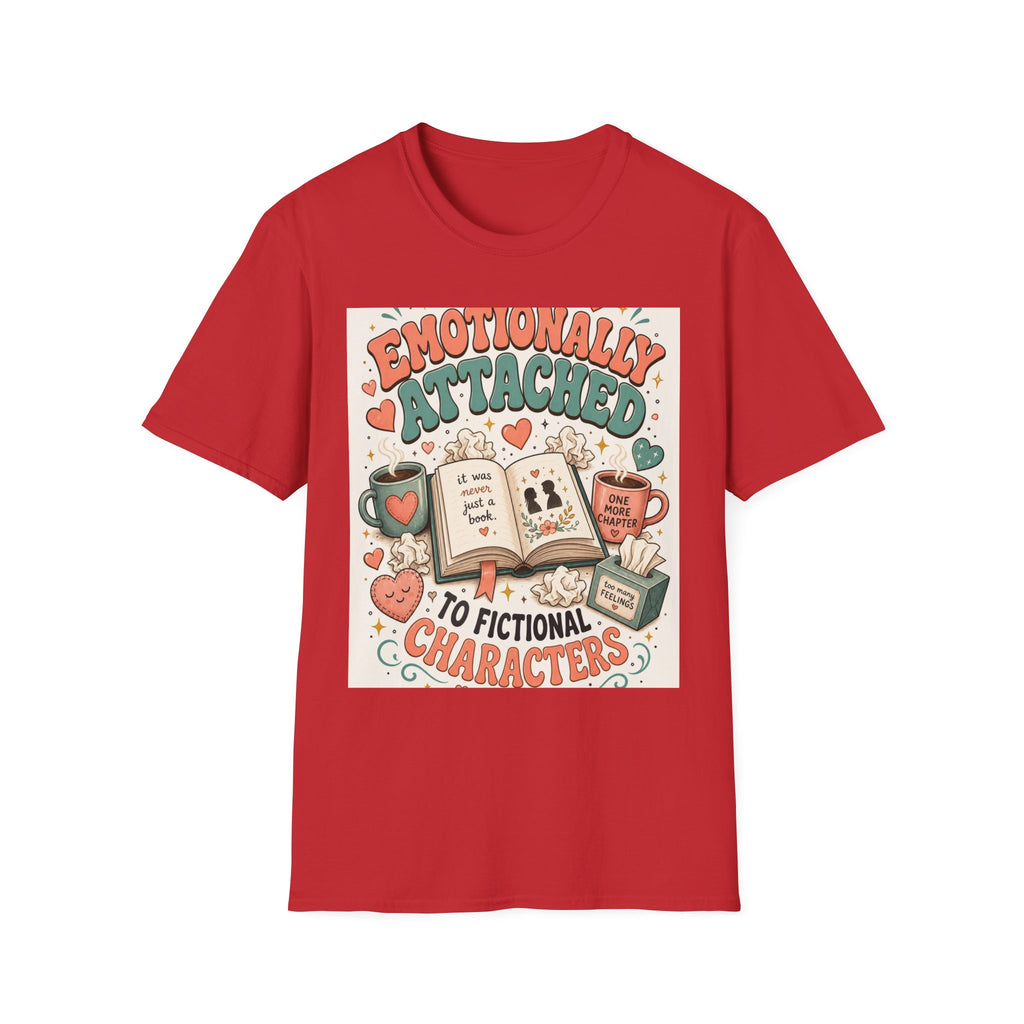 Whimsical T Shirt Design Celebrating Emotional Attachment To Fictional Characters