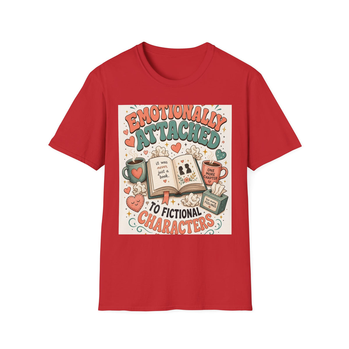 Whimsical T Shirt Design Celebrating Emotional Attachment To Fictional Characters