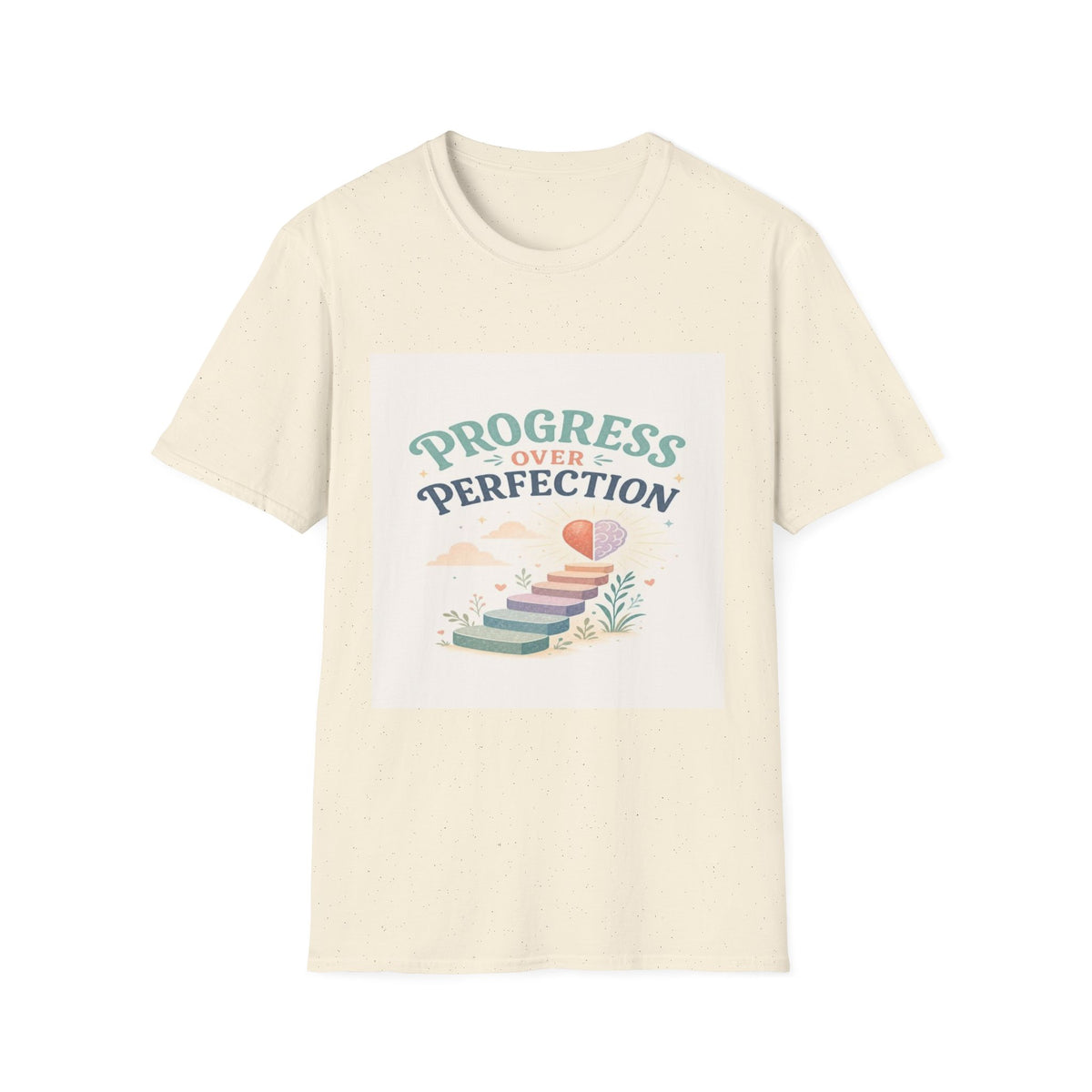 Bold T-Shirt Design Featuring Progress Over Perfection Phrase- Graphic Tees