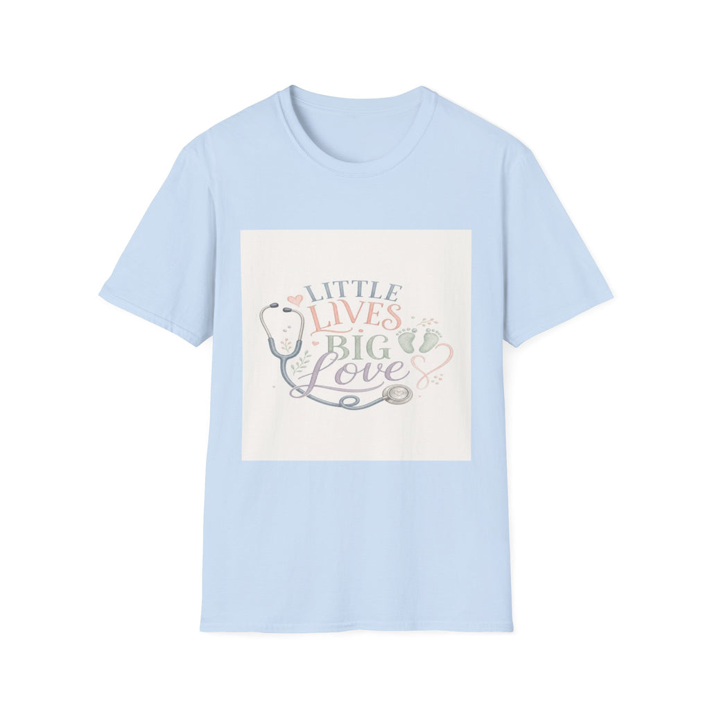 Little Lives Big Love NICU Design With Elegant Typography- Graphic Tees