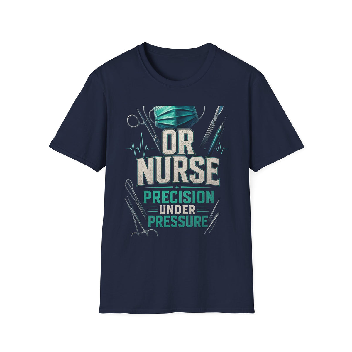 Bold Typography T Shirt Design For OR Nurse Theme