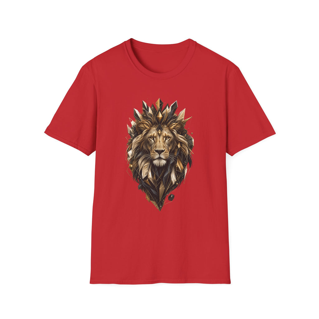 King Mode Lion Graphic Unisex Softstyle T-Shirt | Motivational Lion Tee