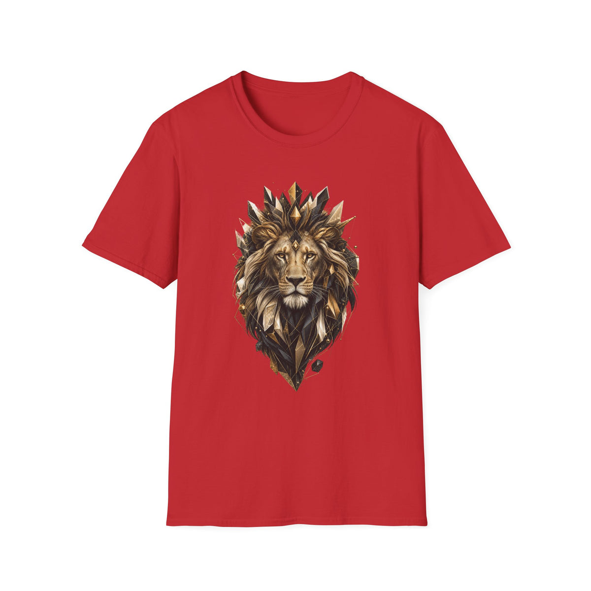 King Mode Lion Graphic Unisex Softstyle T-Shirt | Motivational Lion Tee
