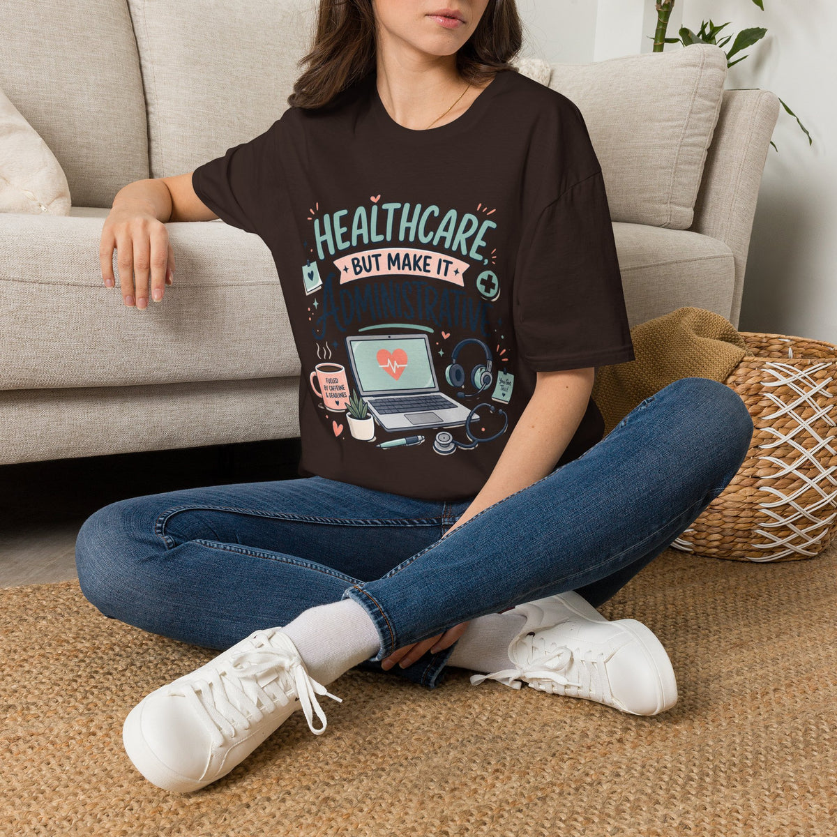Playful T Shirt Design Showcasing Creative Healthcare Typography