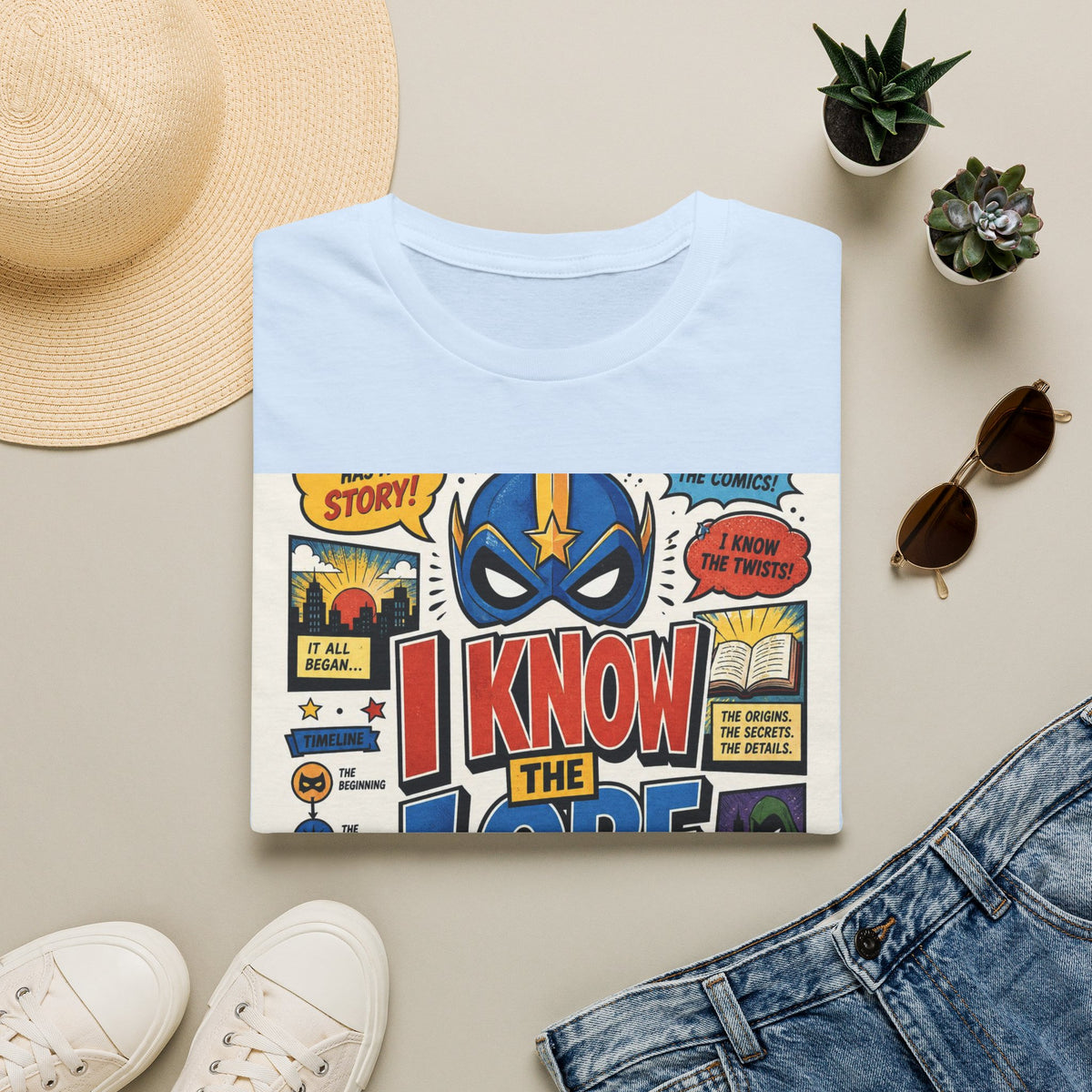 T Shirt Design Featuring Whimsical Superhero Theme And Engaging Text