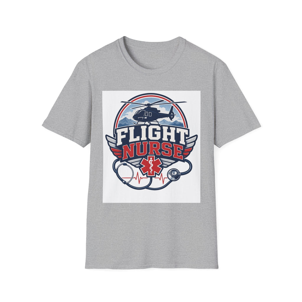Aviation Inspired T Shirt Design Featuring Flight Nurse Graphic