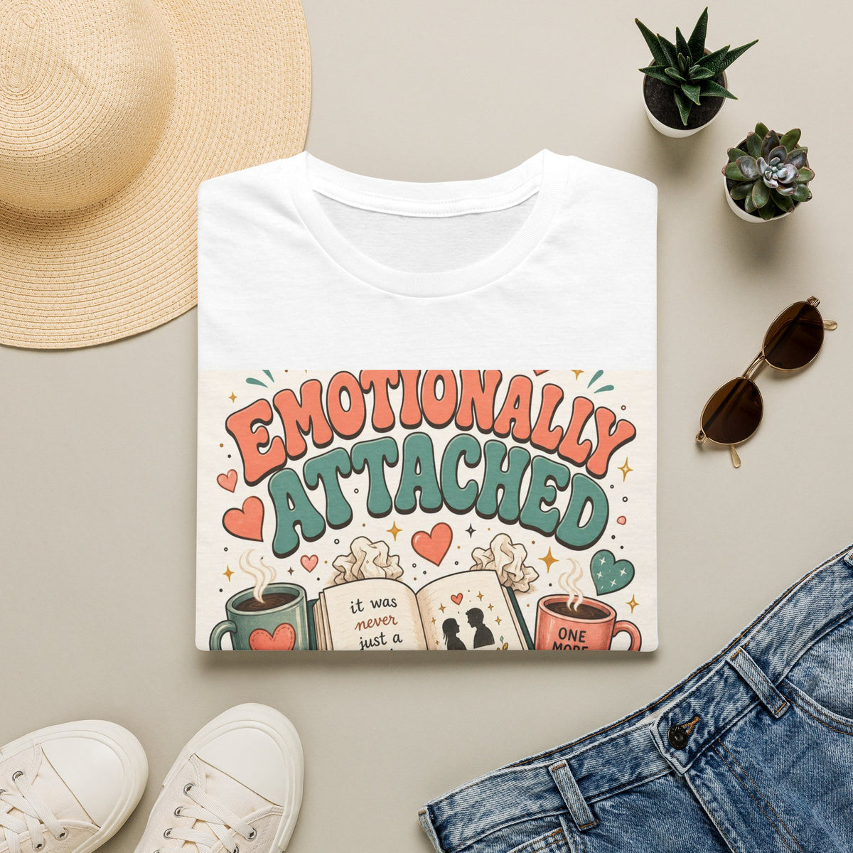 Whimsical T Shirt Design Celebrating Emotional Attachment To Fictional Characters
