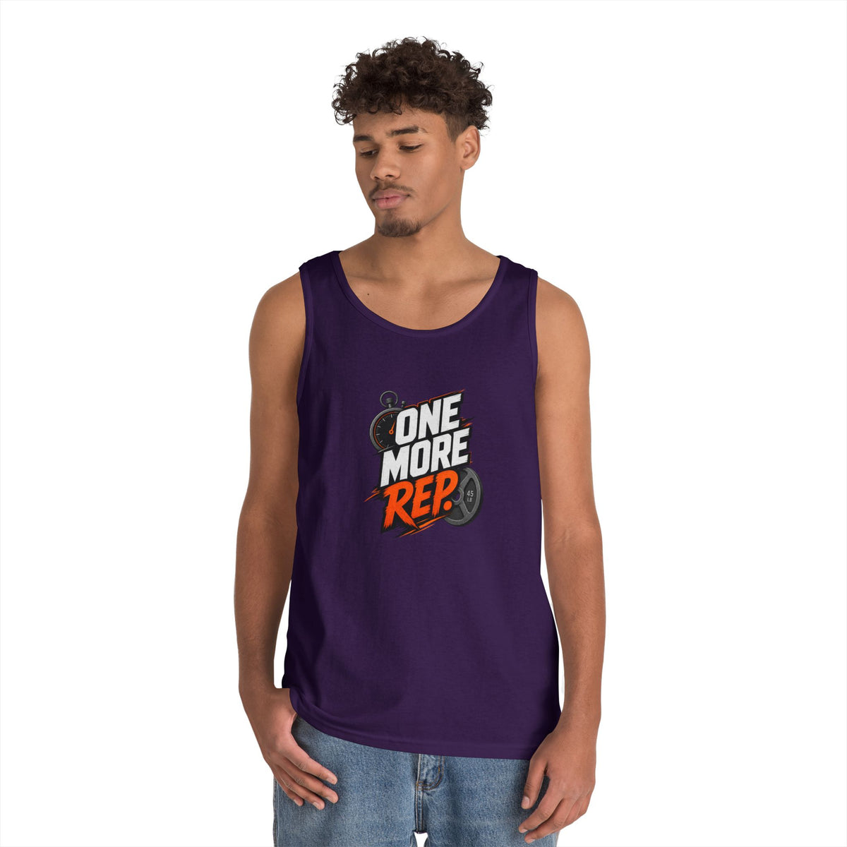 One More Rep Tank Top — Motivational Gym Workout Tank