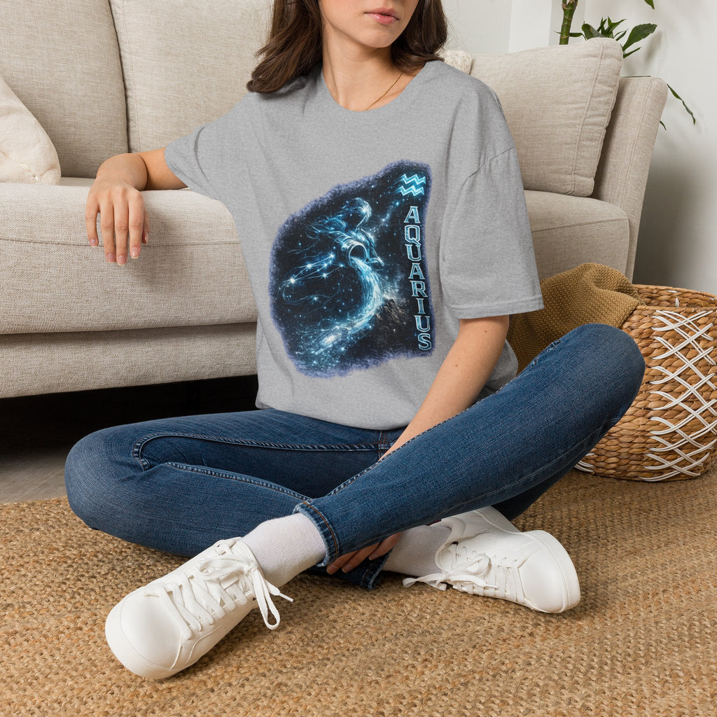 Aquarius Constellation T-Shirt — Zodiac Starry Water-Bearer Tee