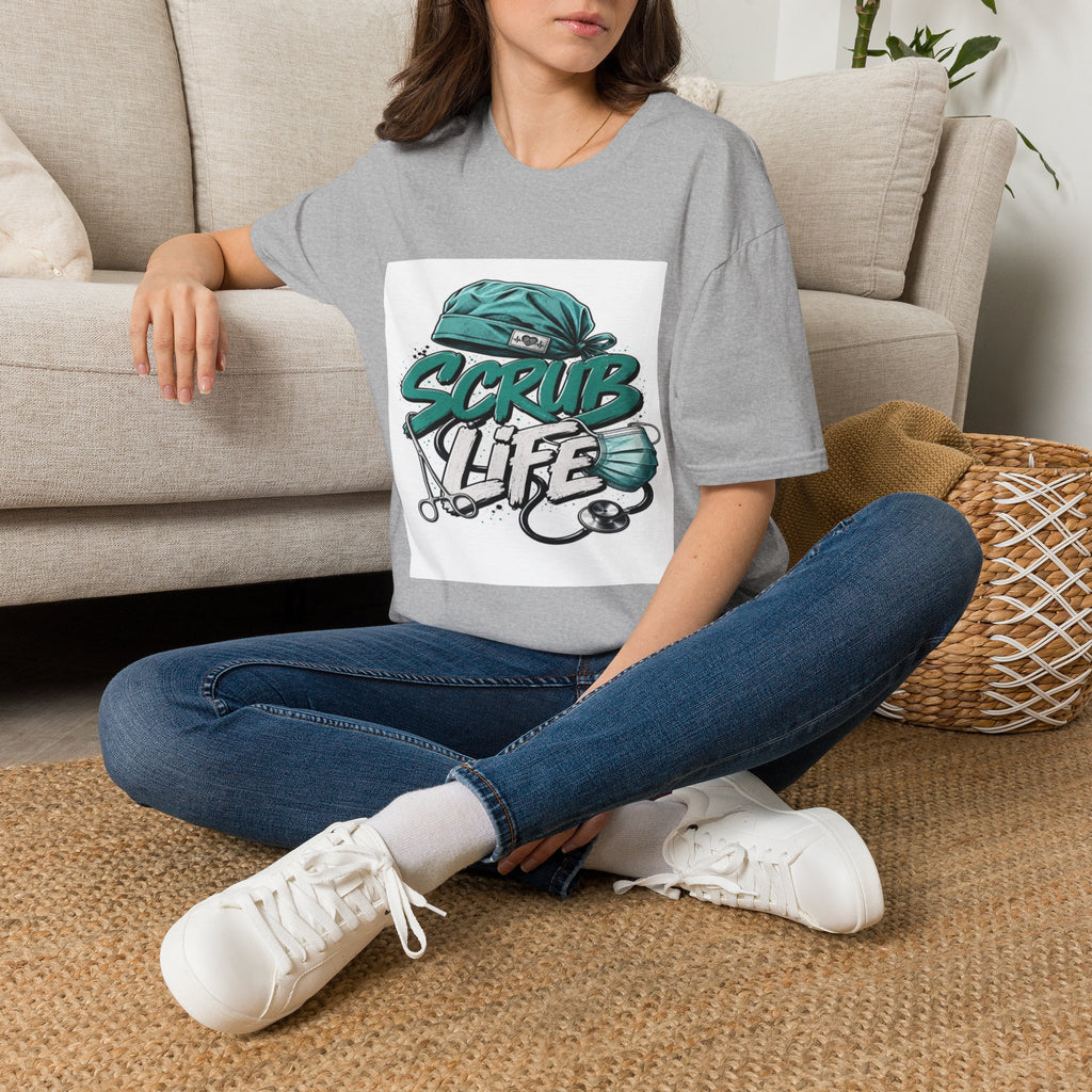 Modern Scrub Life T-Shirt Design With Playful Typography- Graphic Tees