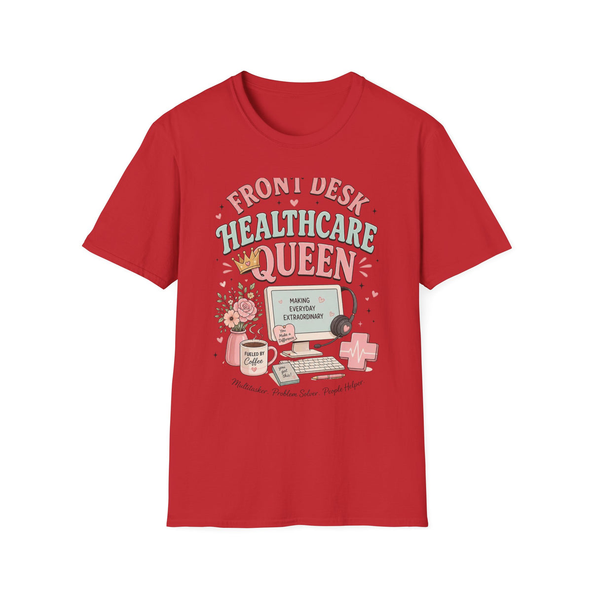 Playful Feminine Design For Front Desk Healthcare Queen