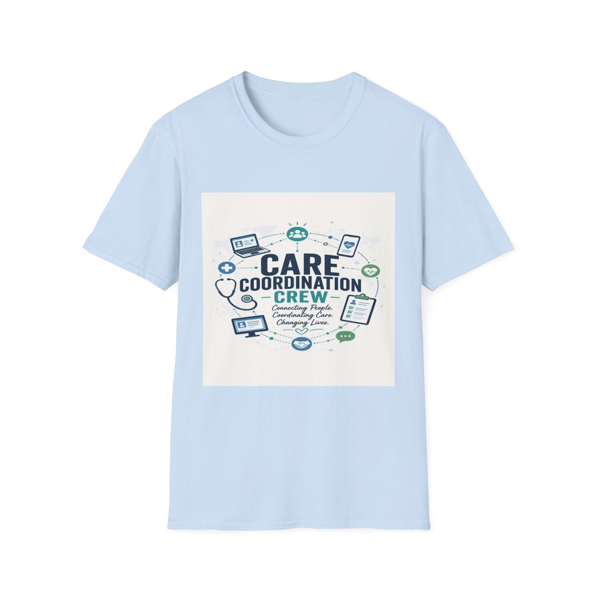 T-shirt Graphic Featuring Modern Aesthetic Care Coordination Crew- Graphic Tees