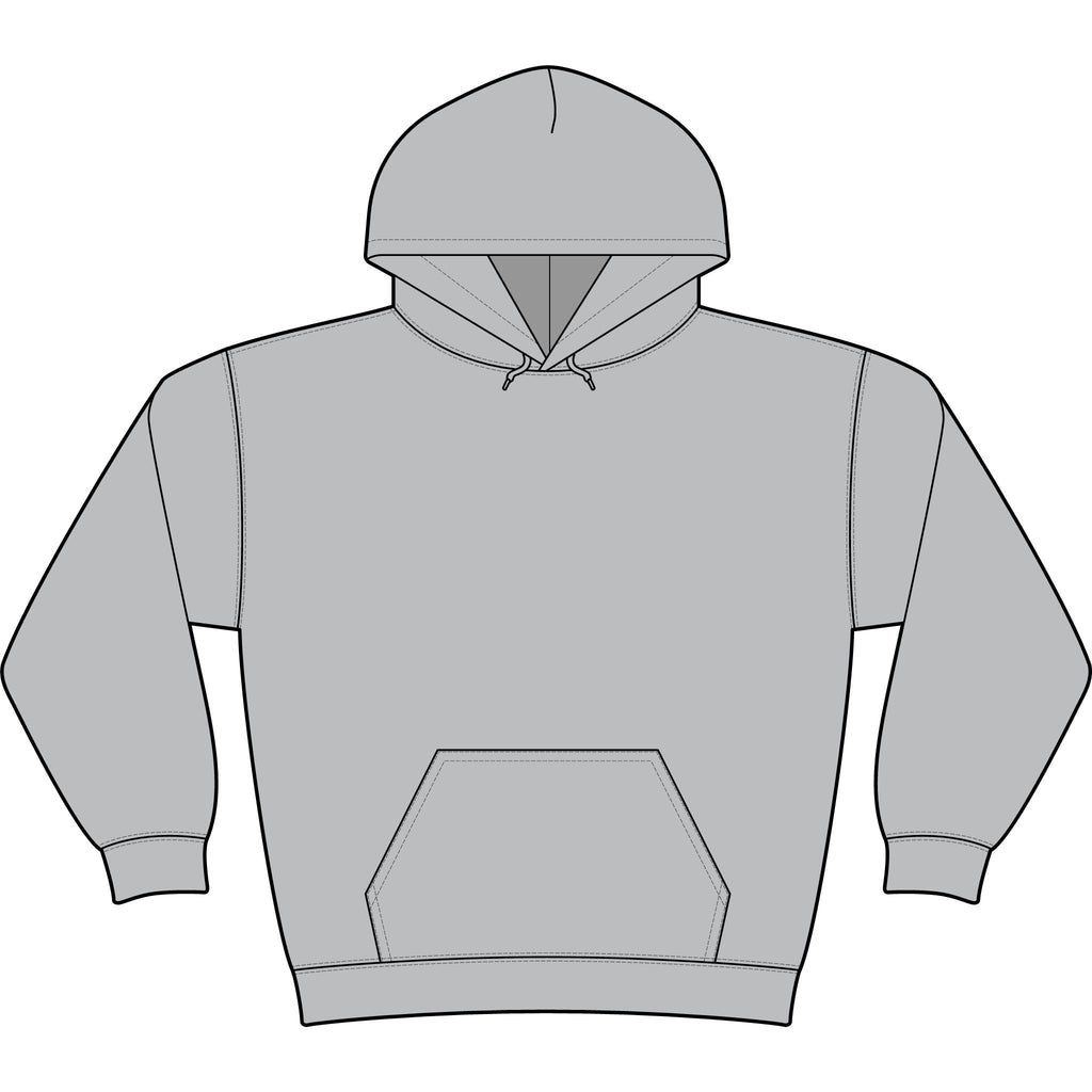 Minimal Monogram 'TL' Black Hoodie — Small Chest Logo Pullover
