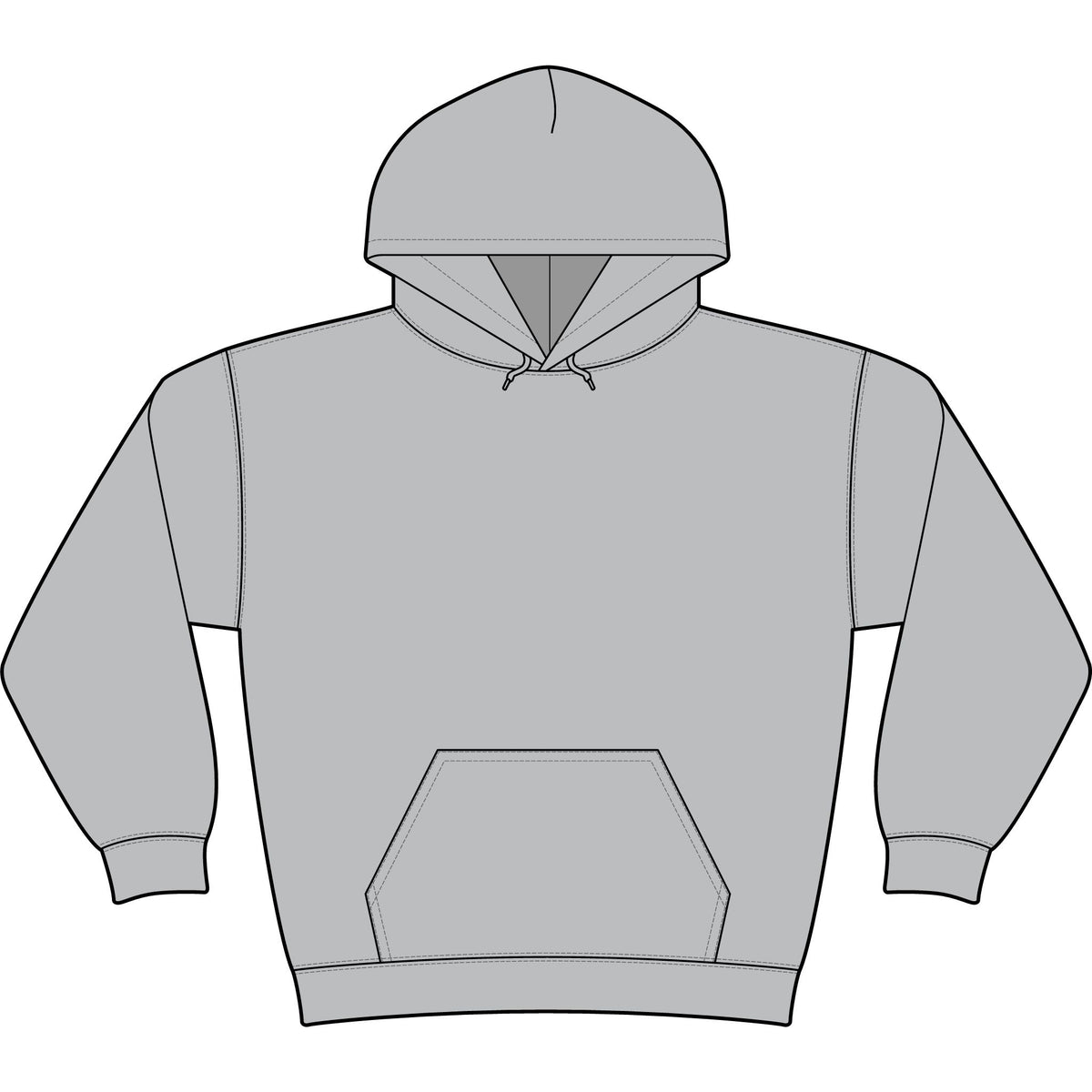 Minimal Monogram 'TL' Black Hoodie — Small Chest Logo Pullover
