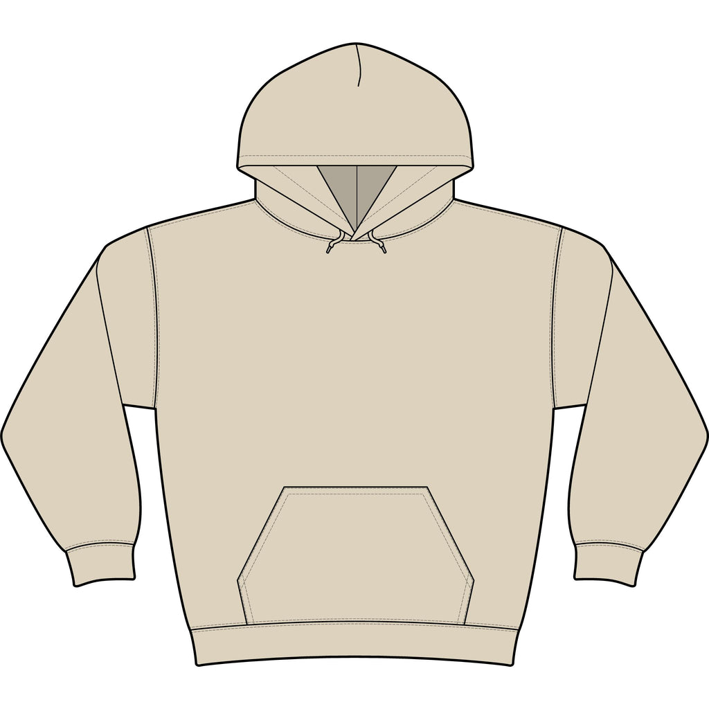 Minimal Monogram 'TL' Black Hoodie — Small Chest Logo Pullover