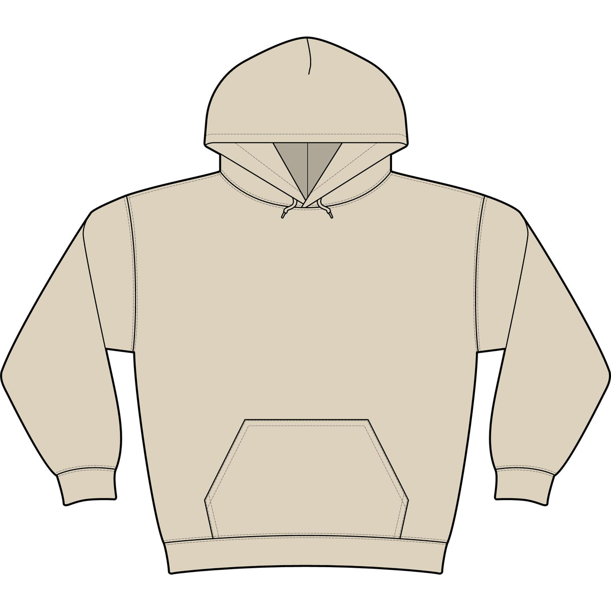 Minimal Monogram 'TL' Black Hoodie — Small Chest Logo Pullover