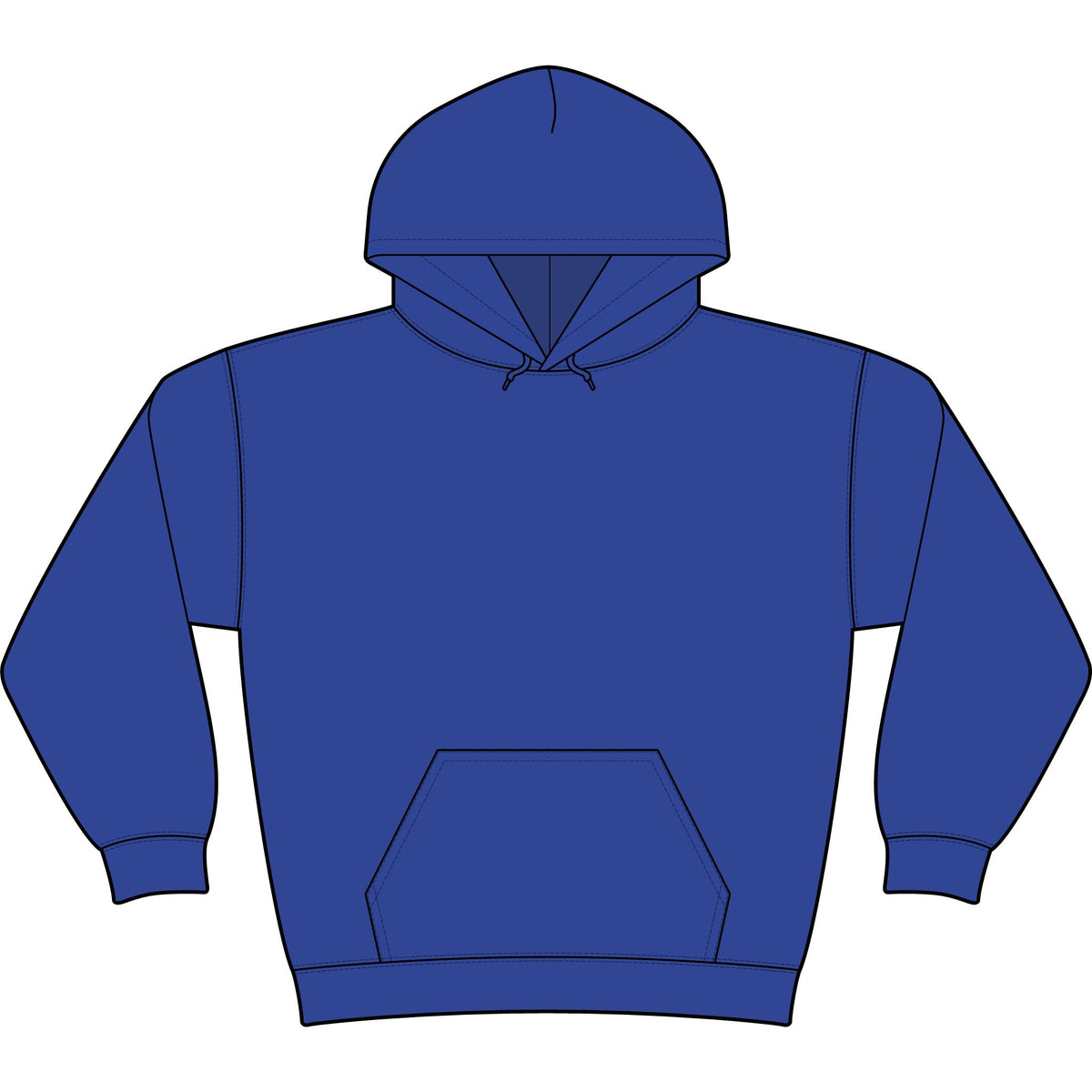 Minimal Monogram 'TL' Black Hoodie — Small Chest Logo Pullover
