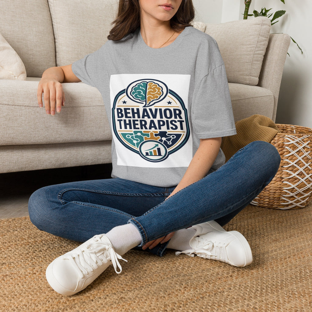 Bold Professional Badge Design For Behavior Therapist- Graphic Tees