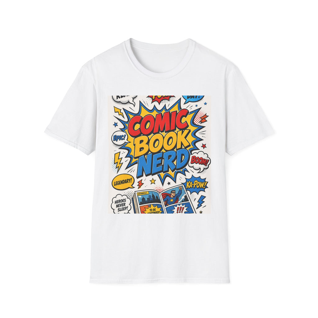 Dynamic Comic Book Nerd Design With Playful Typography