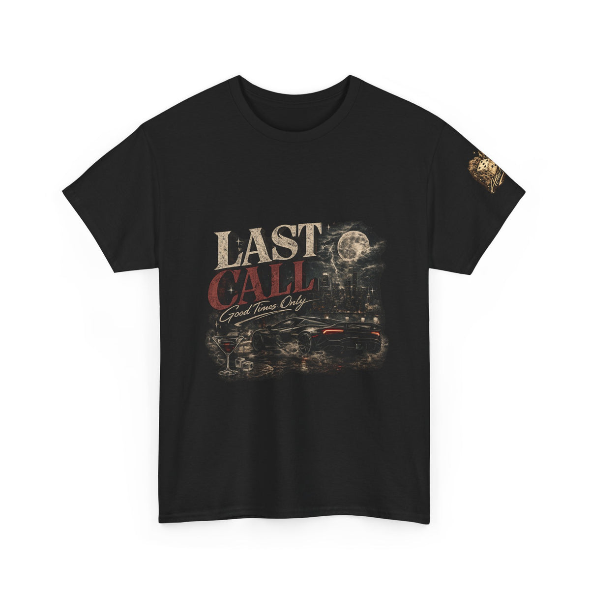 Last Call Graphic Tee — Vintage Bar Nightlife T‑Shirt