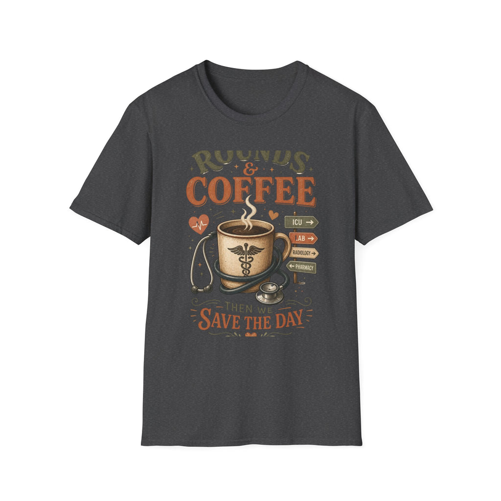 Coffee Cup With Stethoscope Combining Vintage Café And Medical Aesthetics