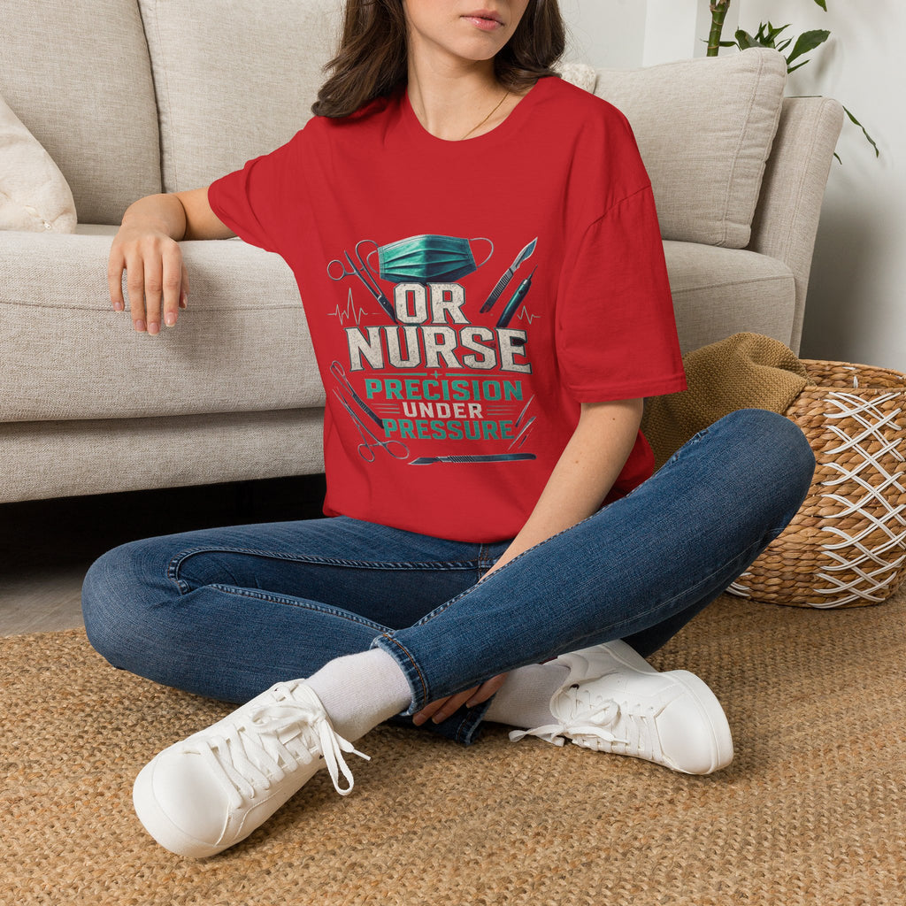 Bold Typography T-Shirt Design For OR Nurse Theme- Graphic Tees