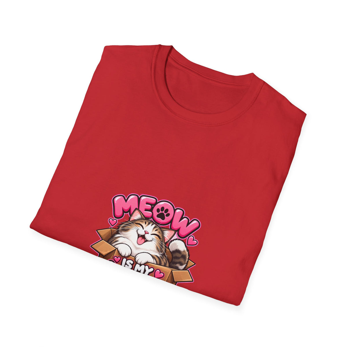 Meow Is My Love Language T-Shirt — Cute Cat Graphic Tee for Cat Lovers