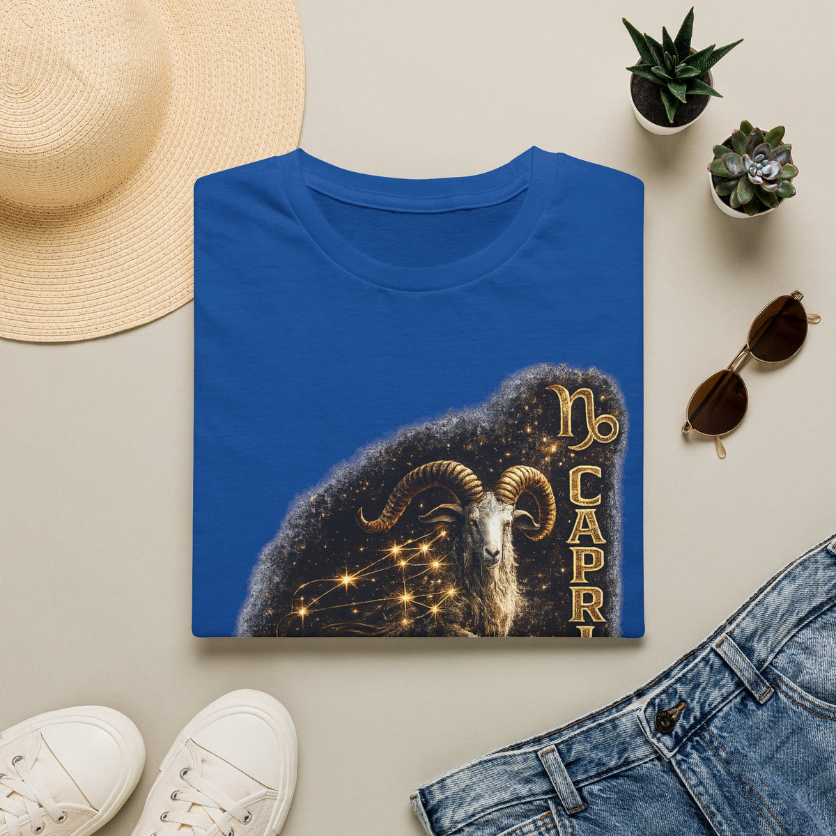 Capricorn Zodiac T-Shirt — Goat Constellation Astrology Tee