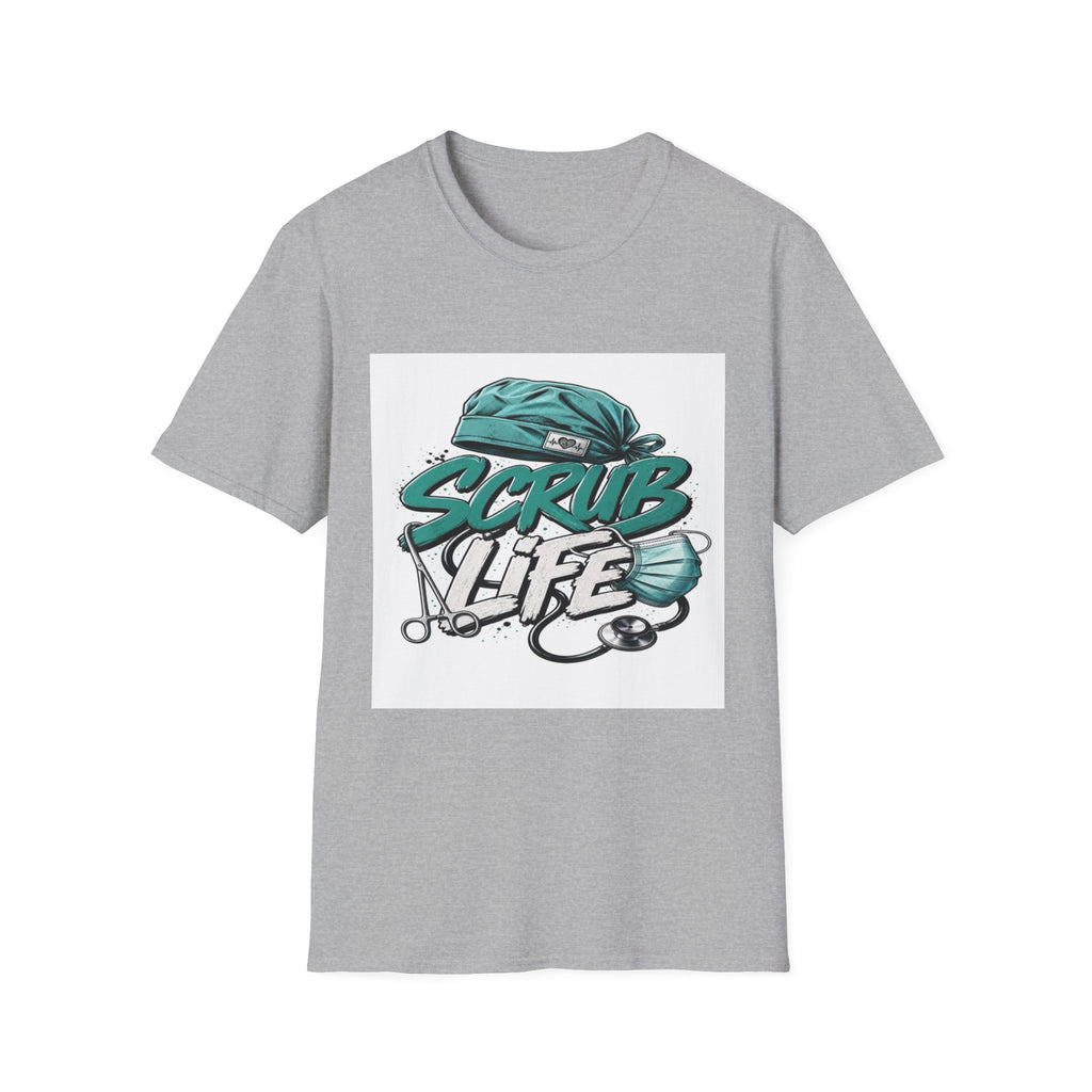 Modern Scrub Life T-Shirt Design With Playful Typography- Graphic Tees