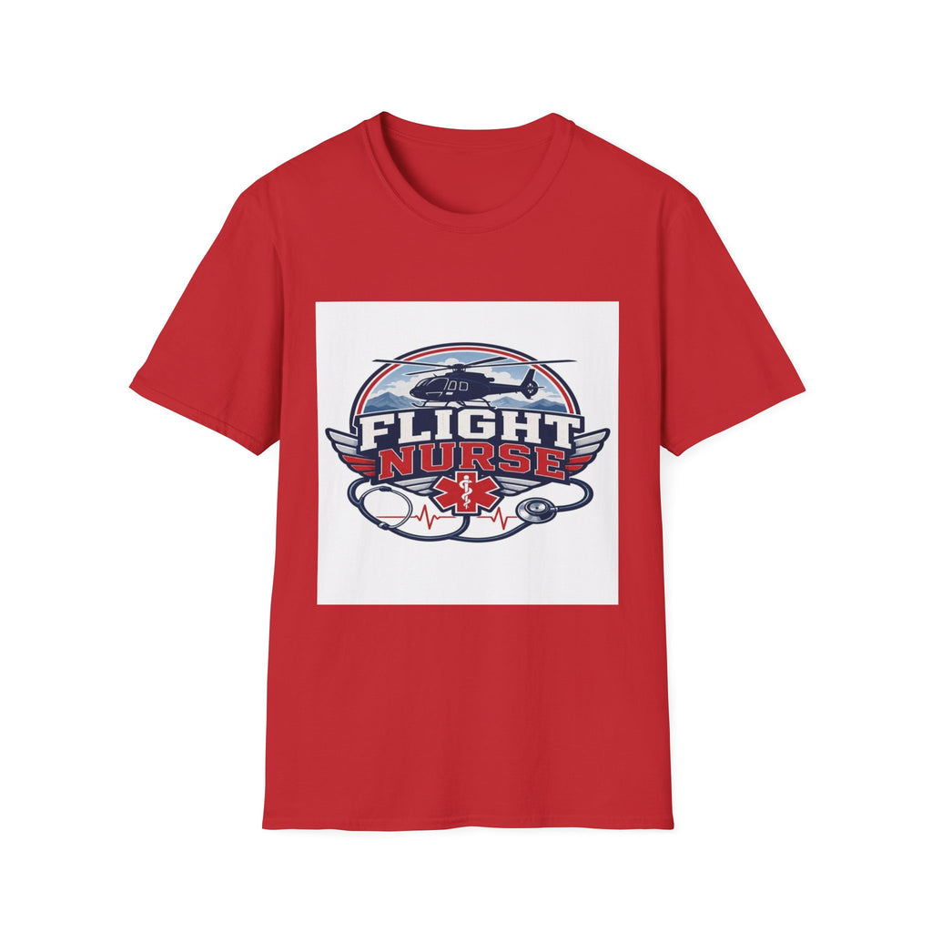 Aviation-Inspired T-Shirt Design Featuring Flight Nurse Graphic- Graphic Tees