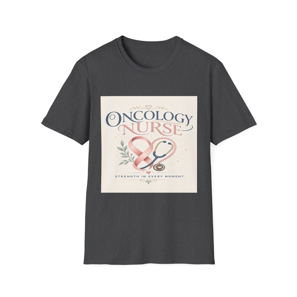 Elegant T-Shirt Design with Oncology Nurse Text and Symbolism- Graphic Tees