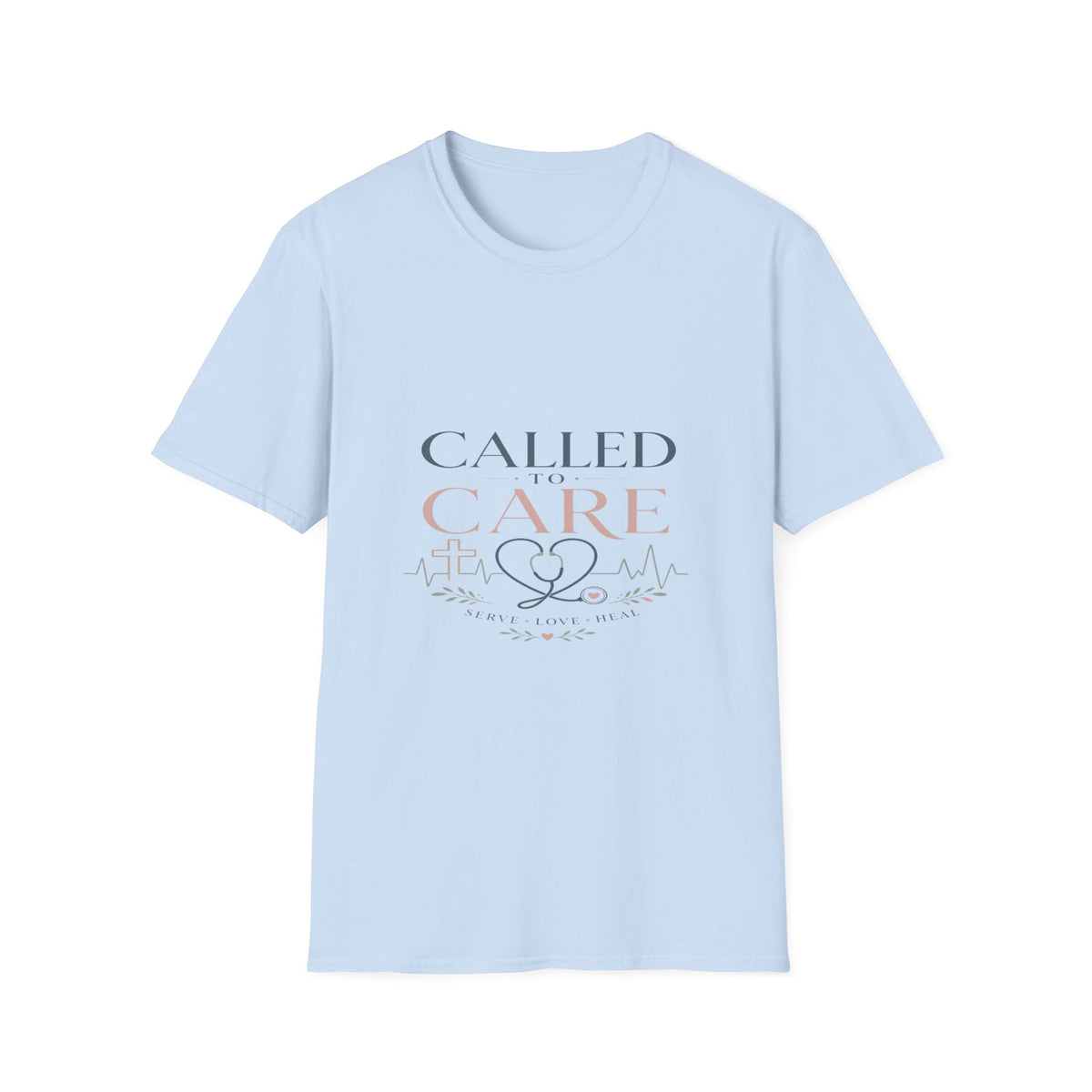 Elegant Christian Healthcare Design Featuring Called To Care Phrase- Graphic Tees