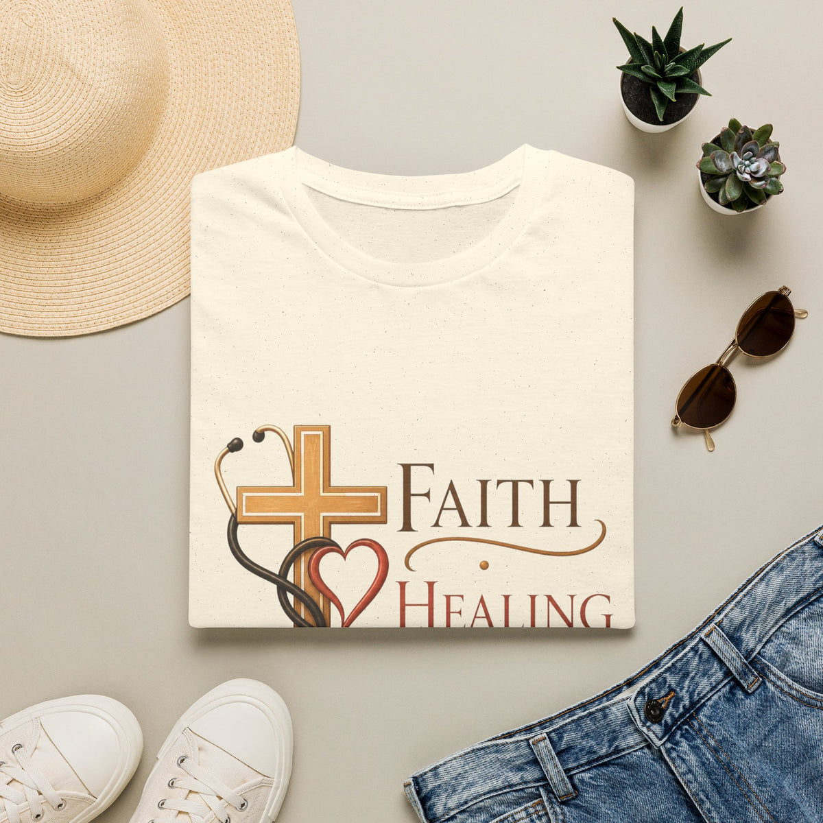 Elegant Typography Featuring Inspirational Healthcare Symbols