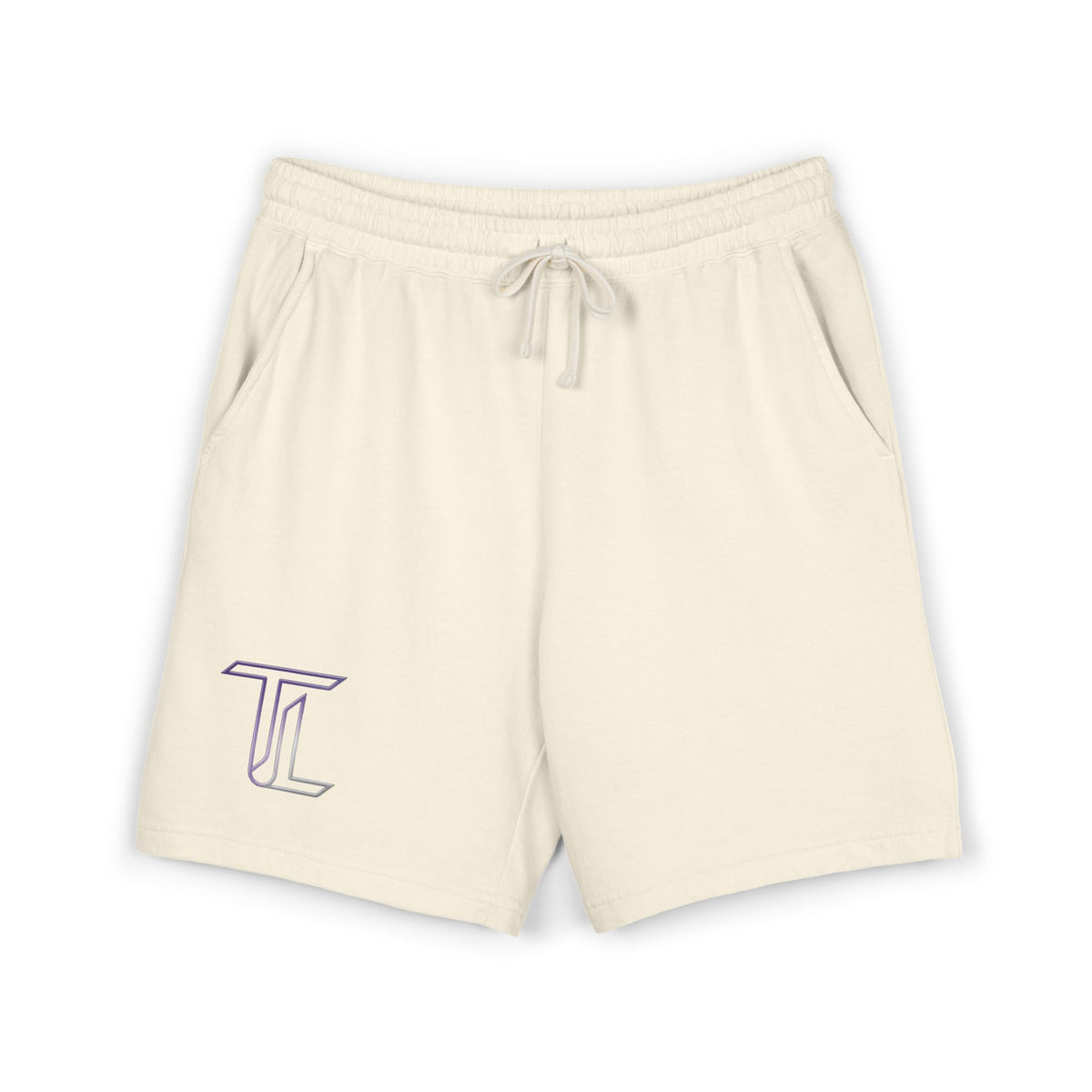 Fleece Sweat Shorts — Minimal Logo Garment-Dyed Lounge Shorts