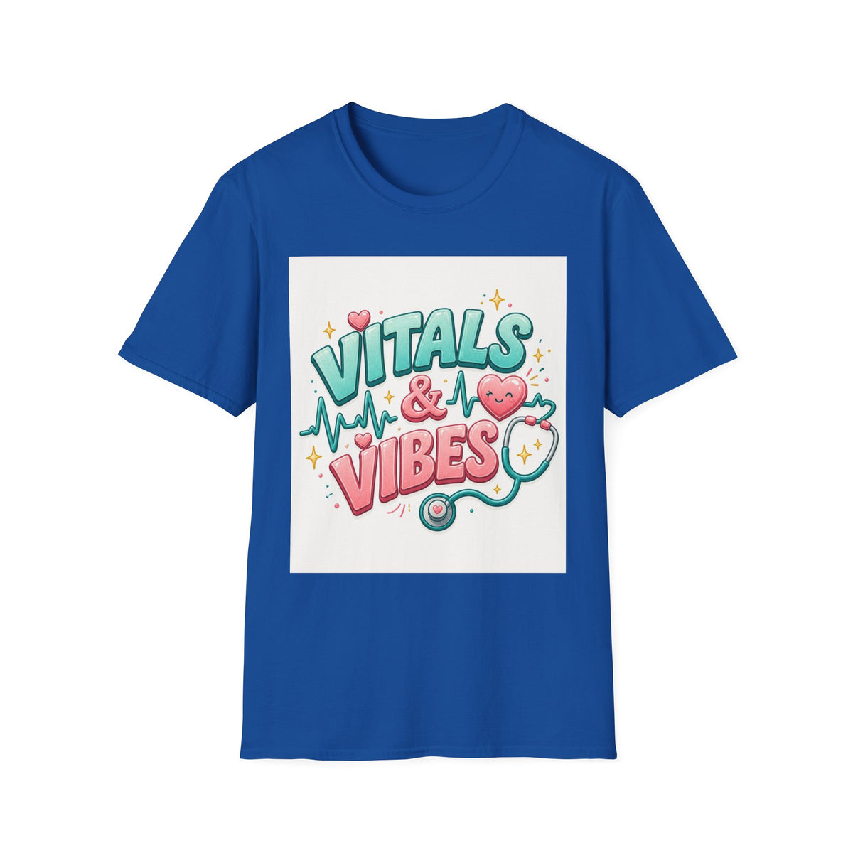 Trendy Healthcare T Shirt Design Featuring Vitals And Vibes (1)