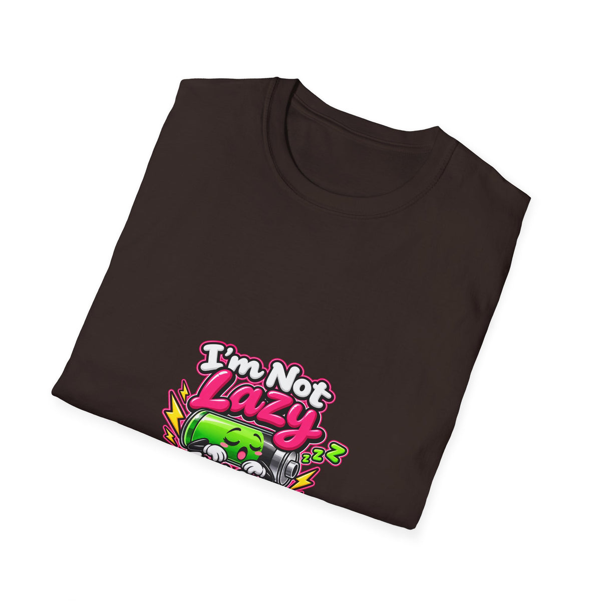 Energy Saving Mode T-Shirt — "I'm Not Lazy, I'm on Energy Saving Mode" Cute Sloth Graphic Tee