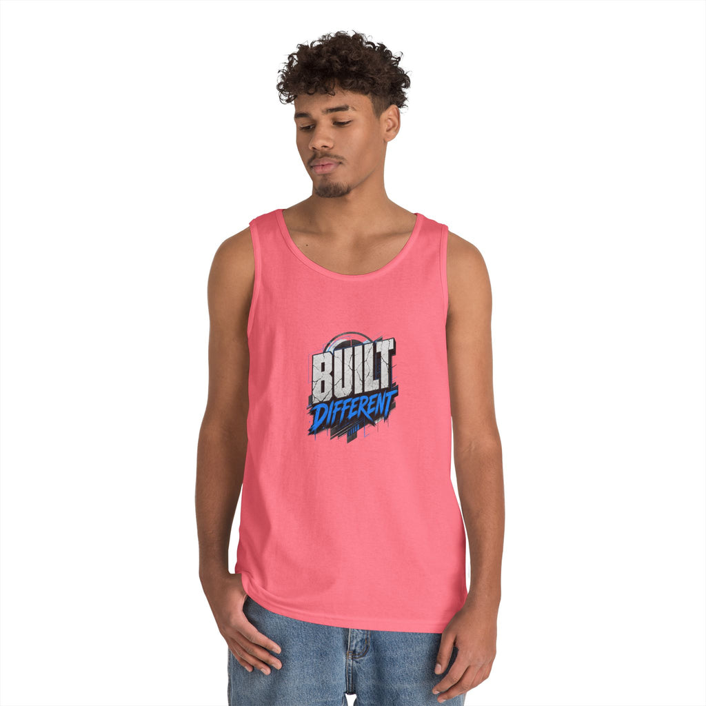 Built Different Tank Top – Graphic Motivational Workout Tee
